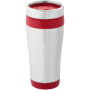 Elwood 410 ml geïsoleerde thermosbeker - Zilver/Rood