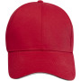 Topaz 6 panel GRS recycled sandwich cap - Red