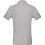 Men's organic polo shirt Heather Grey XL