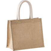 Shopper van jutecanvas - middelgroot model Shopper van jutecanvas - middelgroot model