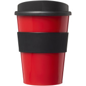 Americano® Medio 300 ml beker met grip - Rood/Zwart