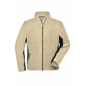 Men's Workwear Fleece Jacket - STRONG - - stone/black - S