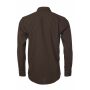 Men's Shirt Longsleeve Poplin - brown - S