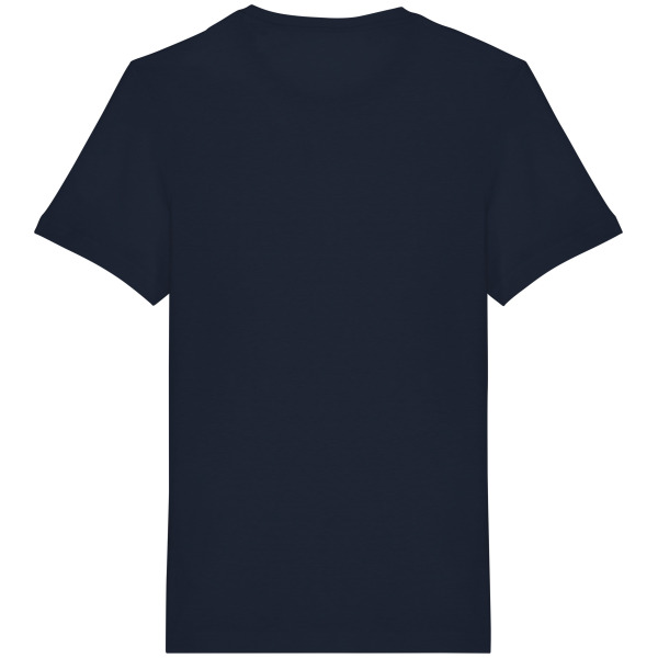 Ecologisch uniseks T-shirt in biokatoen en linnen Navy Blue 3XL