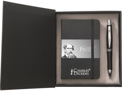 Charles Dickens schrijfset, boekje met balpen Charles Dickens schrijfset, boekje met balpen