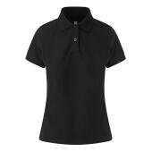 AWDis Ladies Stretch Piqué Polo Shirt, Black, L, Just Polos