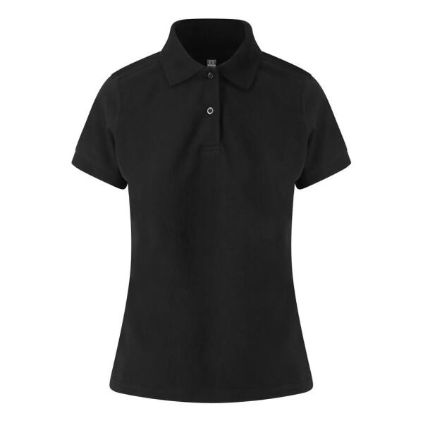 AWDis Ladies Stretch Piqué Polo Shirt, Black, L, Just Polos