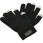 Polyester gloves Elena black