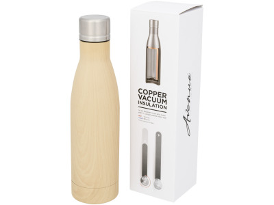 Vasa 500 ml hout-look koper vacuüm geïsoleerde drinkfles