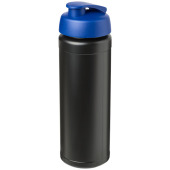 Baseline® Plus grip 750 ml sportflaska med uppfällbart lock - Svart/Blå