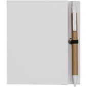Colours combinatie notitieblok met sticky notes en pen - Wit