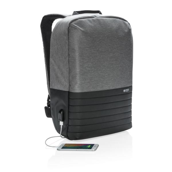 Swiss Peak anti-diefstal RFID 15,6" laptop rugzak PVC Vrij, grijs