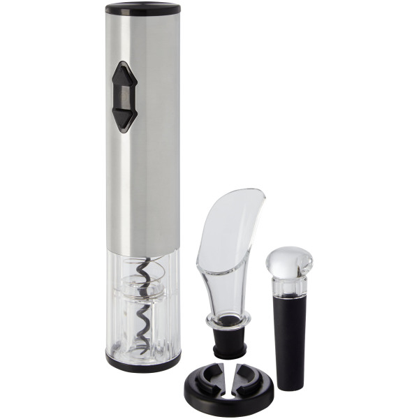 Pino electric wine opener with wine tools - Silver