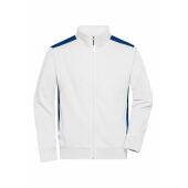 Men's Workwear Sweat Jacket - COLOR - - white/royal - XS
