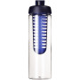 H2O Active® Vibe 850 ml drinkfles en infuser met kanteldeksel - Transparant/Blauw