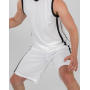 Men's Quick Dry Basketball Shorts - Black/White - S