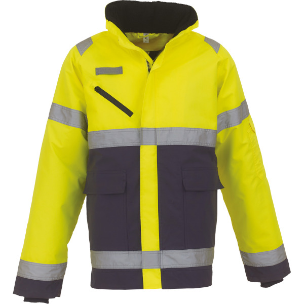 Hi-Vis Fontaine Storm jacket Hi Vis Yellow / Navy M