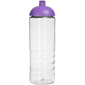 H2O Active® Treble 750 ml sportfles met koepeldeksel - Transparant/Paars