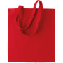 Shopper bag long handles Red One Size