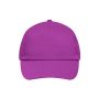 MB001 5 Panel Promo Cap Lightly Laminated - purple - one size