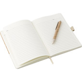 Kurk en linnen notitieboek met pen Kenzo bruin