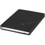 Soft touch patroon A5 notitieboek - Zwart