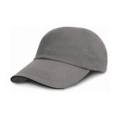 Brushed Cotton Sandwich Cap - Grey/Black - One Size