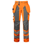 6519 Lady Waistpant HV Orange/Grey C50
