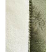 Kiyomi Contrast Satin Shopper - Natural/Olive Green - One Size