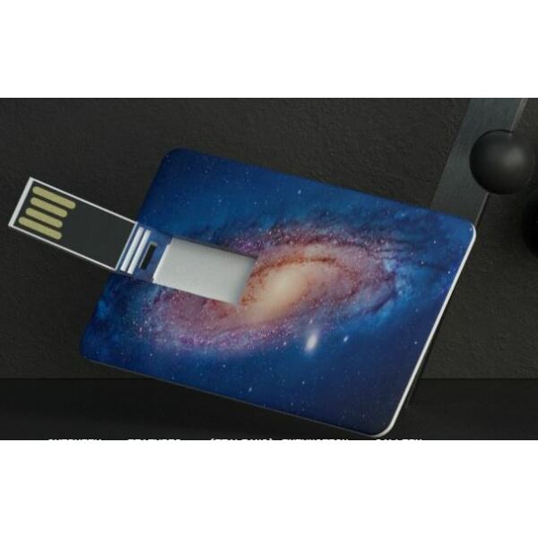 Bedrukte USB stick Credit Card 3.0 wit 8GB