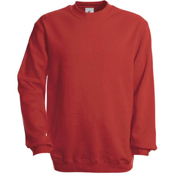 Crew Neck Sweatshirt Set In Red 3XL