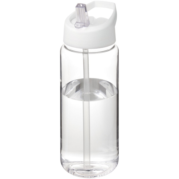 H2O Active® Octave Tritan™  600 ml sportfles met tuitdeksel - Transparant/Wit