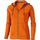Arora women's full zip hoodie - Orange - XXL