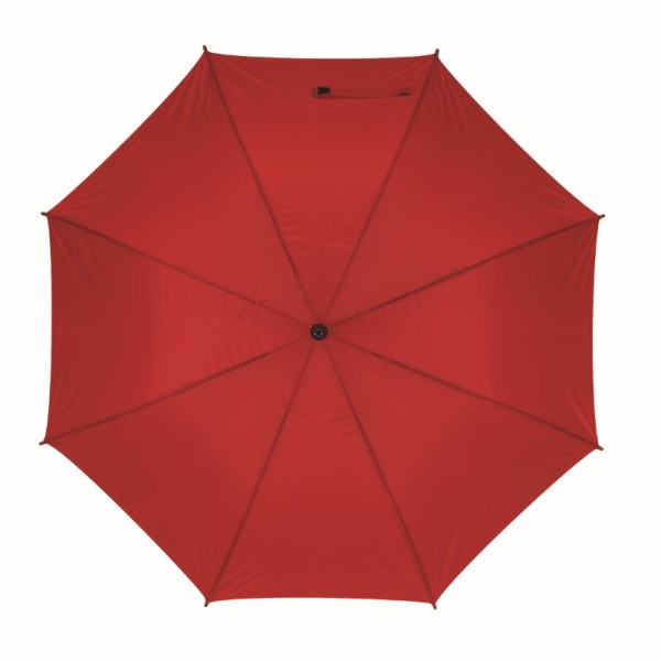 Manueel te openen golf paraplu MOBILE rood