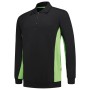 Polosweater Bicolor 302003 Black-Lime 5XL