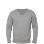 Aston heren V-neck sweater grijs melange 3xl