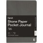 Karst® A6 softcover pocket journal van steenpapier - blanco - Leisteengrijs