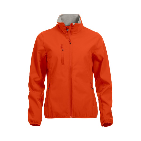 *Basic Softshell jacket dames diep oranje xxl
