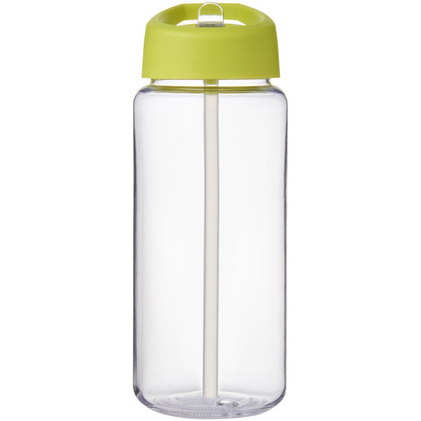 H2O Active® Octave Tritan™ 600 ml spout lid sport bottle - Transparent clear/Lime