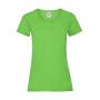 Ladies Valueweight T - Lime Green - S (10)