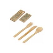 Bamboo cutlery set - Nature