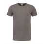 L&S T-shirt Crewneck cot/elast SS for him pearl grey XL