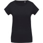 Dames-t-shirt BIO-katoen ronde hals French Navy Heather XS