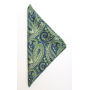 J.H&F Handkerchief Paisley Green One size