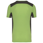 Tweekleurig sport-t-shirt Lime / Dark Grey S