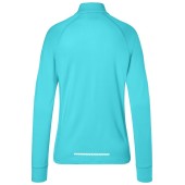 Ladies' Sports  Shirt Half-Zip - turquoise - XS