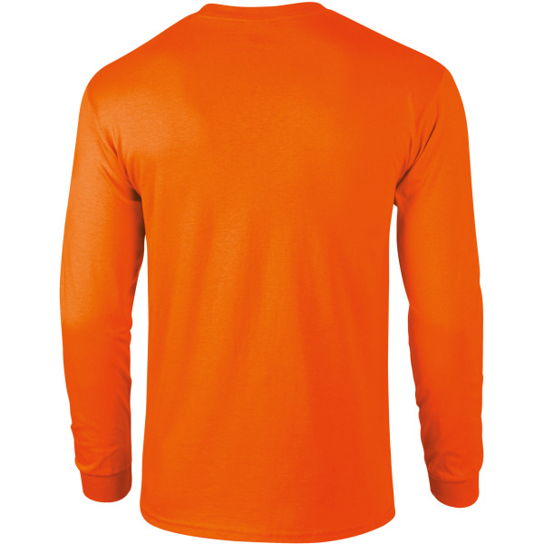 Ultra Cotton™ Classic Fit Adult Long Sleeve T-Shirt Safety Orange 4XL