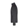 Men's Knitted Hybrid Jacket - grey-melange/anthracite-melange - S
