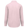 Overhemd in onderhoudsvriendelijk polykatoen-popeline heren Pale Pink XS