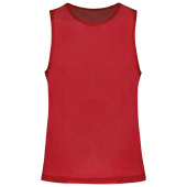 multi-sports light mesh bib Sporty Red XXL/3XL